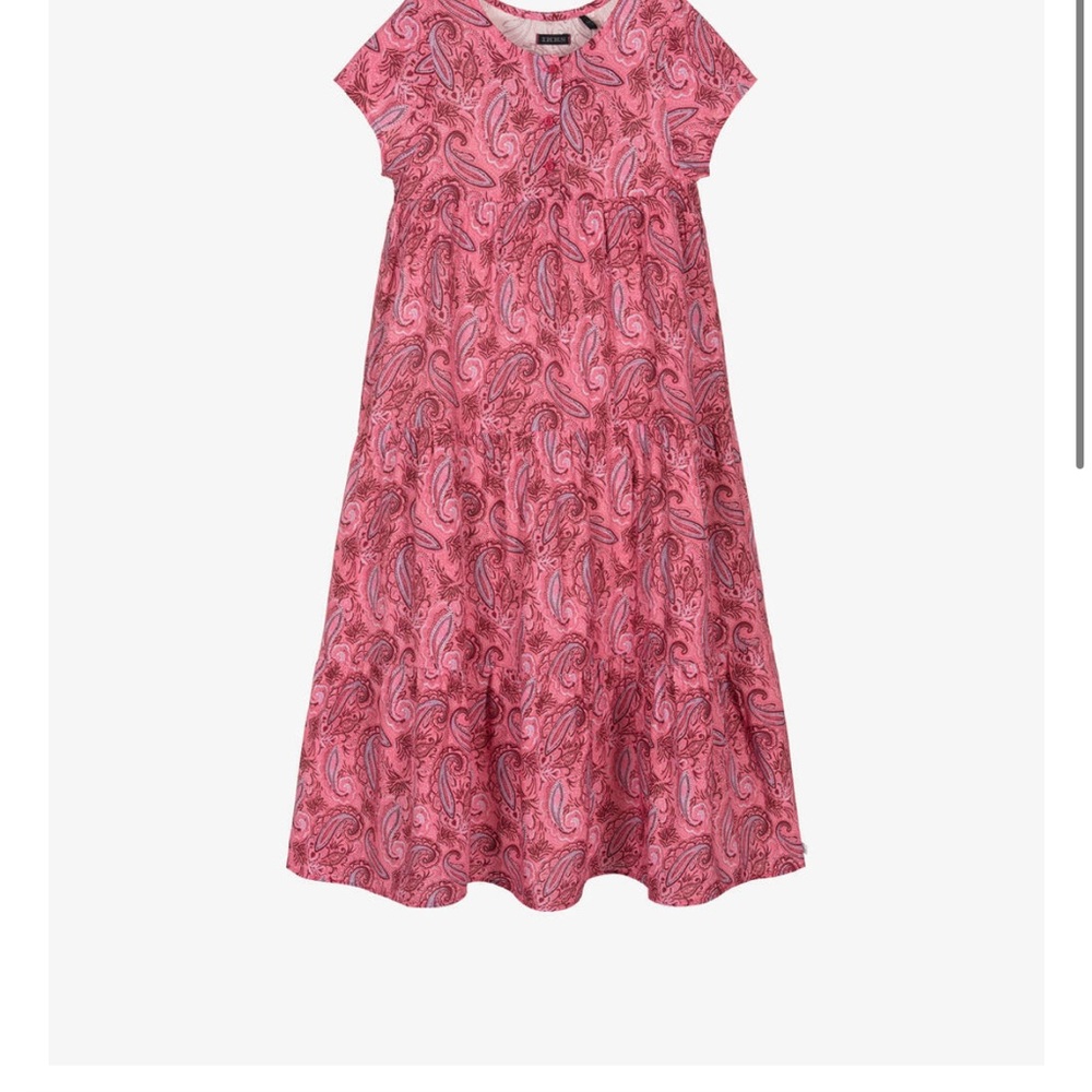 Ikks Pink Paisley Casual Kids Dress